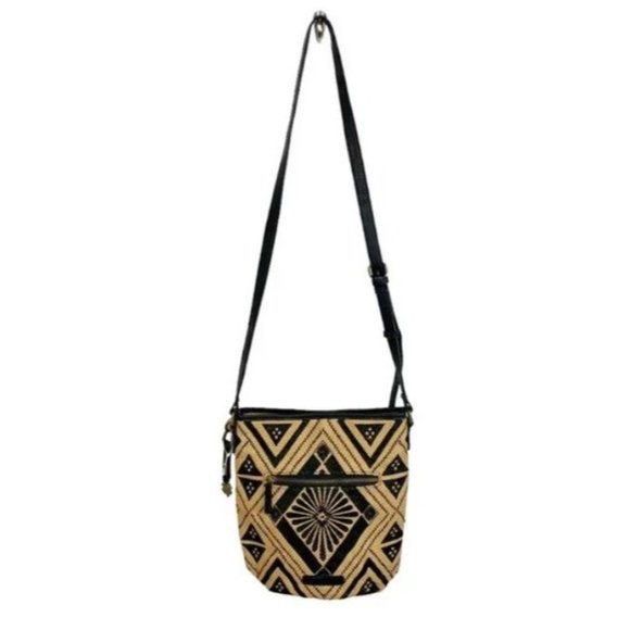 Lucky Brand Handbags - LUCKY BRAND Maya Jute Southewestern Aztec Crossbody Bag